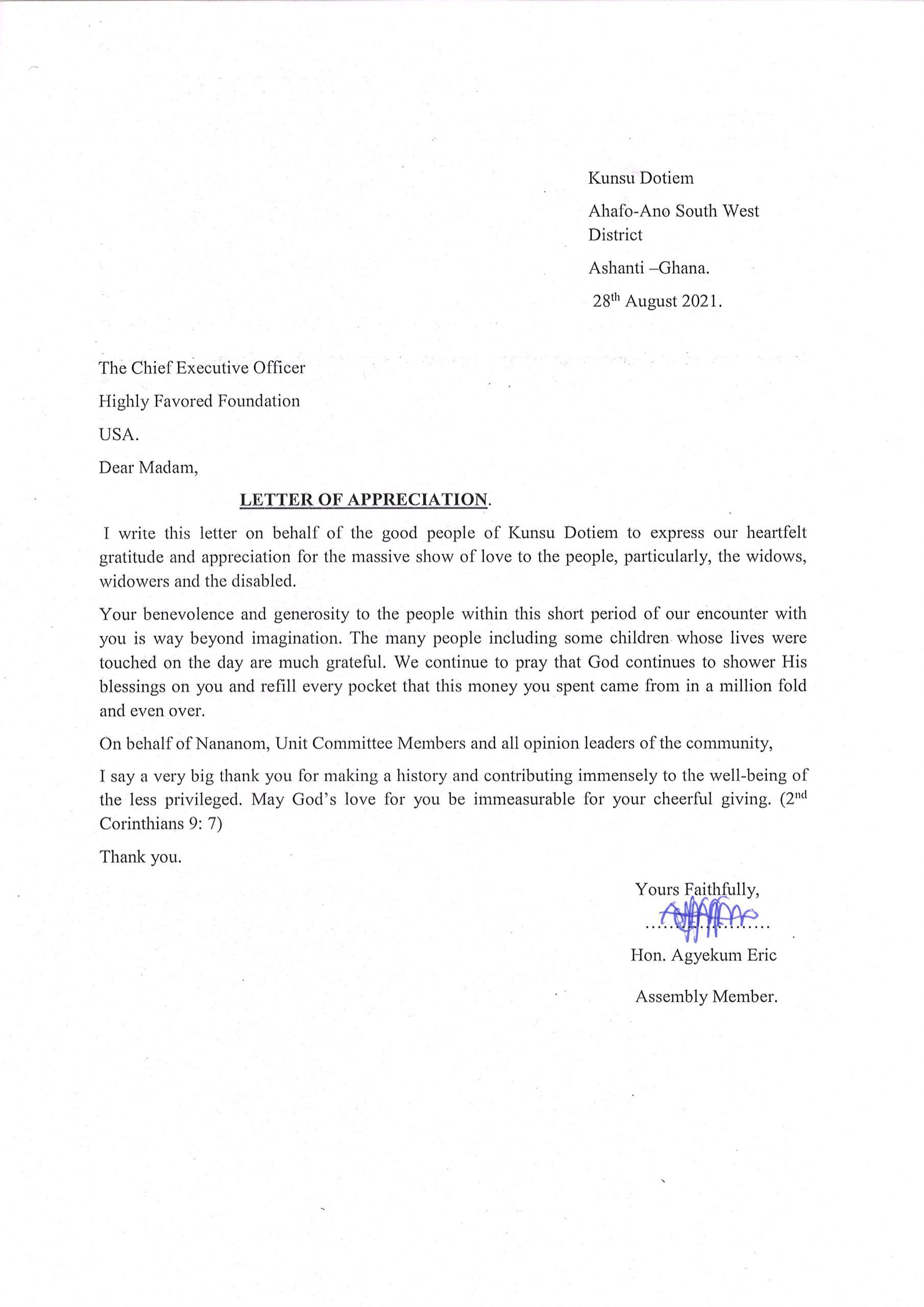 Kunsu Dotiem Community Appreciation